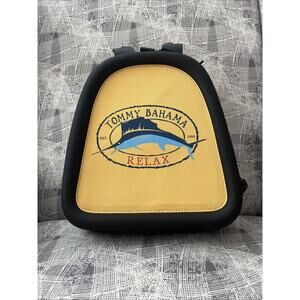 NWT Tommy Bahama Hard Sided Expandable Duffle Bag Black Yellow Travel